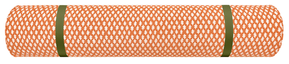 THE BOLSTER :: TILLY PRINT // TANGERINE + TAPE TRIM