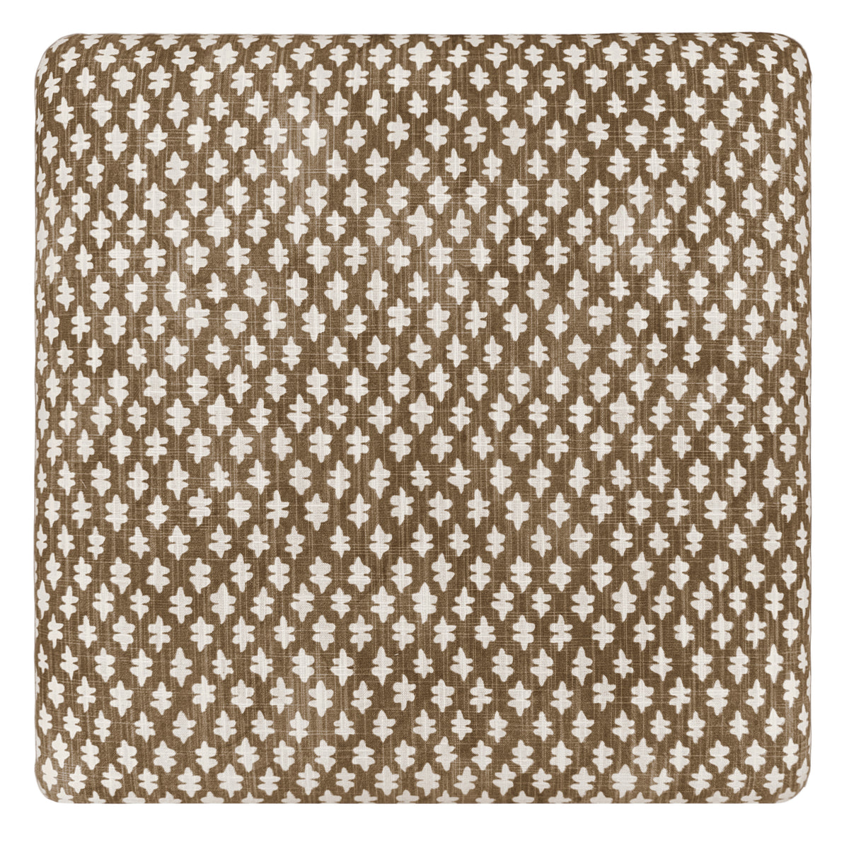 THE SKIRTED OTTOMAN :: TILLY PRINT // UMBER