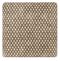 THE SKIRTED OTTOMAN :: TILLY PRINT // UMBER