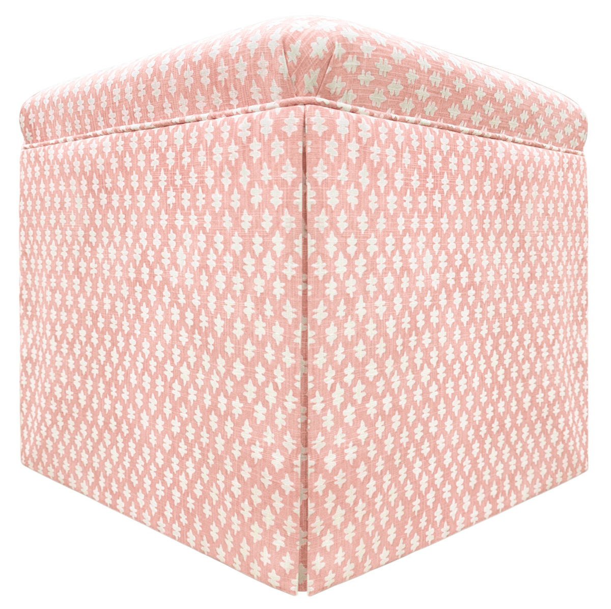 THE SKIRTED OTTOMAN :: TILLY PRINT // BLUSH
