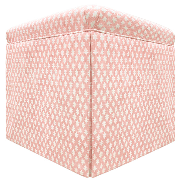 THE SKIRTED OTTOMAN :: TILLY PRINT // BLUSH