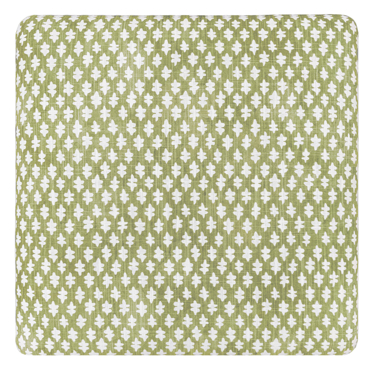 THE SKIRTED OTTOMAN :: TILLY PRINT // CELADON