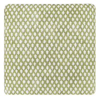 THE SKIRTED OTTOMAN :: TILLY PRINT // CELADON