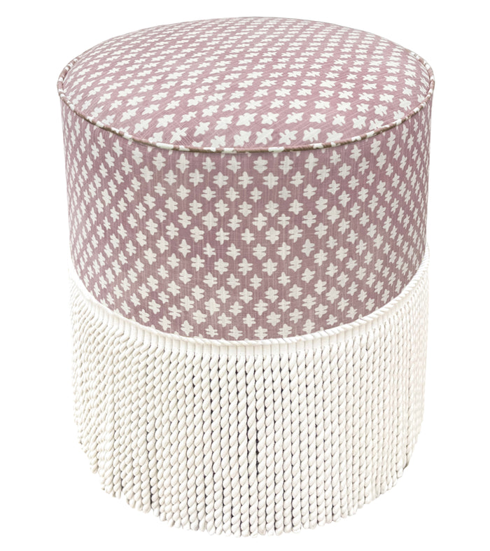 THE TIGHT ROUND OTTOMAN :: TILLY PRINT // LILAC