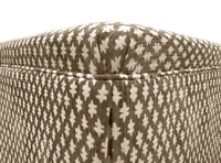 THE SKIRTED OTTOMAN :: TILLY PRINT // UMBER
