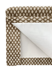 THE SKIRTED OTTOMAN :: TILLY PRINT // UMBER