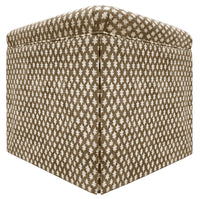 THE SKIRTED OTTOMAN :: TILLY PRINT // UMBER