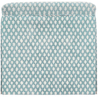 THE SKIRTED OTTOMAN :: TILLY PRINT // SPA BLUE