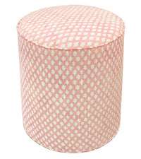 THE TIGHT ROUND OTTOMAN :: TILLY PRINT // BLUSH