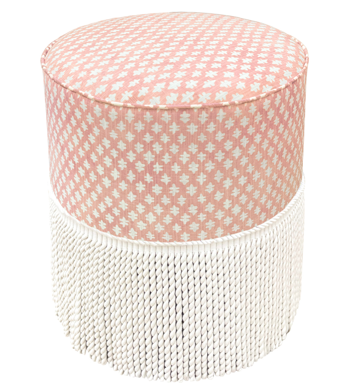 THE TIGHT ROUND OTTOMAN :: TILLY PRINT // BLUSH