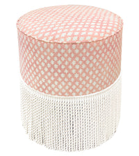 THE TIGHT ROUND OTTOMAN :: TILLY PRINT // BLUSH