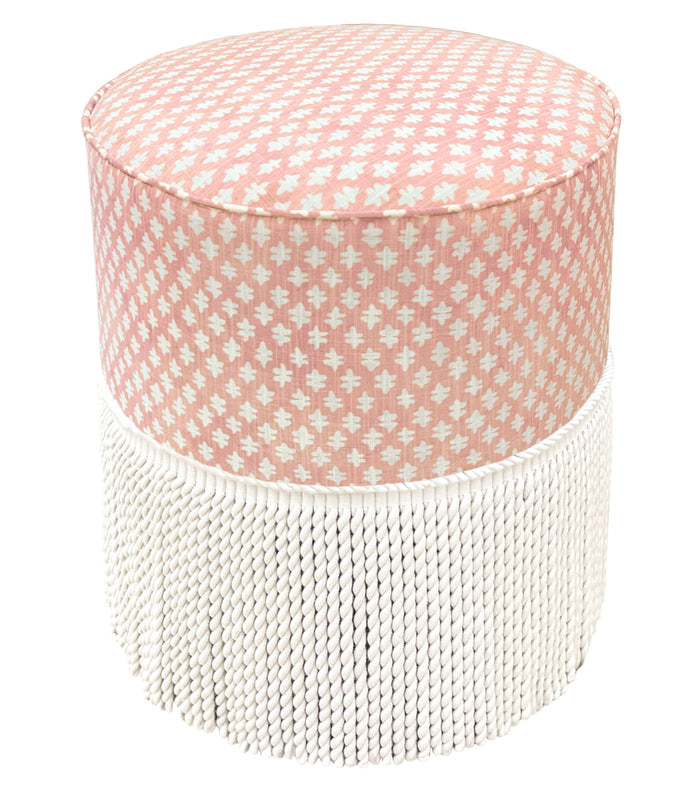 THE TIGHT ROUND OTTOMAN :: TILLY PRINT // BLUSH