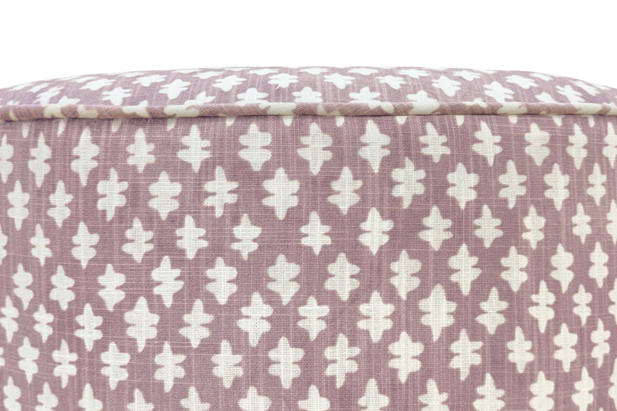 THE TIGHT ROUND OTTOMAN :: TILLY PRINT // LILAC