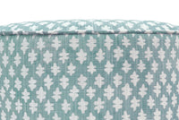 THE TIGHT ROUND OTTOMAN :: TILLY PRINT // SPA BLUE