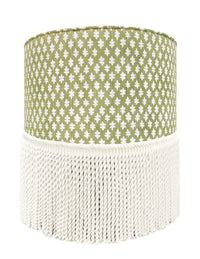 THE TIGHT ROUND OTTOMAN :: TILLY PRINT // CELADON