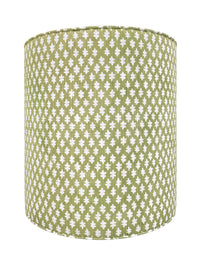 THE TIGHT ROUND OTTOMAN :: TILLY PRINT // CELADON