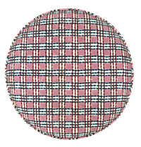 THE TIGHT ROUND OTTOMAN :: TRELLIS HAND BLOCK PRINT | MOLLY MAHON