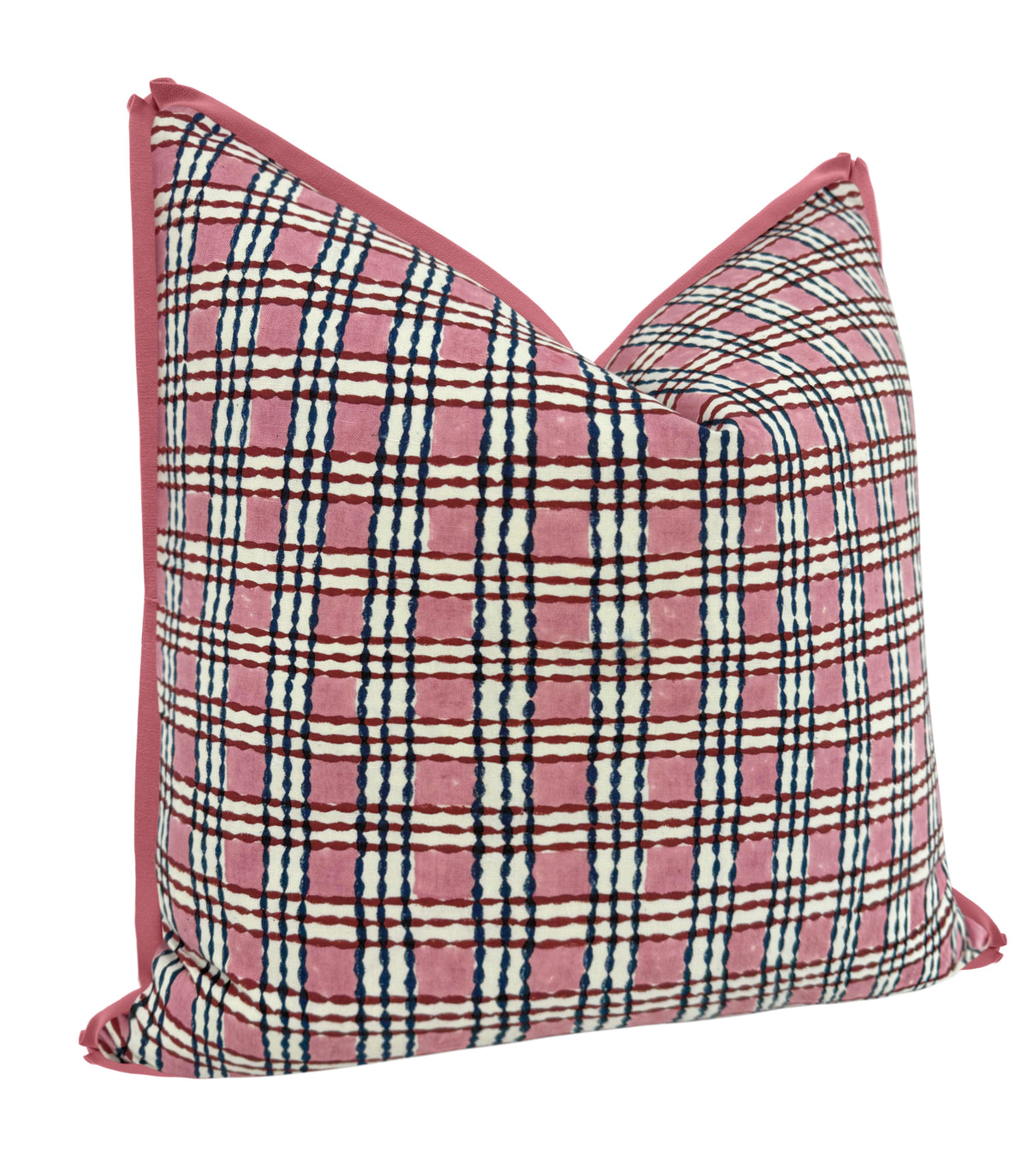 TRELLIS HAND BLOCK PRINT // ROSE & MIDNIGHT | SCHUMACHER