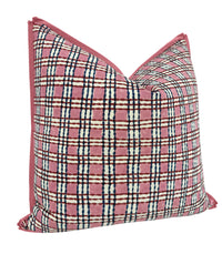 TRELLIS HAND BLOCK PRINT // ROSE & MIDNIGHT | SCHUMACHER