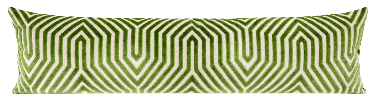 THE XL LUMBAR :: VANDERBILT VELVET // LETTUCE | SCHUMACHER