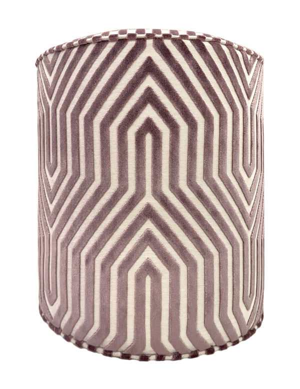 THE TIGHT ROUND OTTOMAN :: VANDERBILT VELVET // LILAC | SCHUMACHER