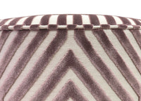 THE TIGHT ROUND OTTOMAN :: VANDERBILT VELVET // LILAC | SCHUMACHER