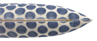 THE XL LUMBAR :: LUNA CUT VELVET // CAPRI BLUE