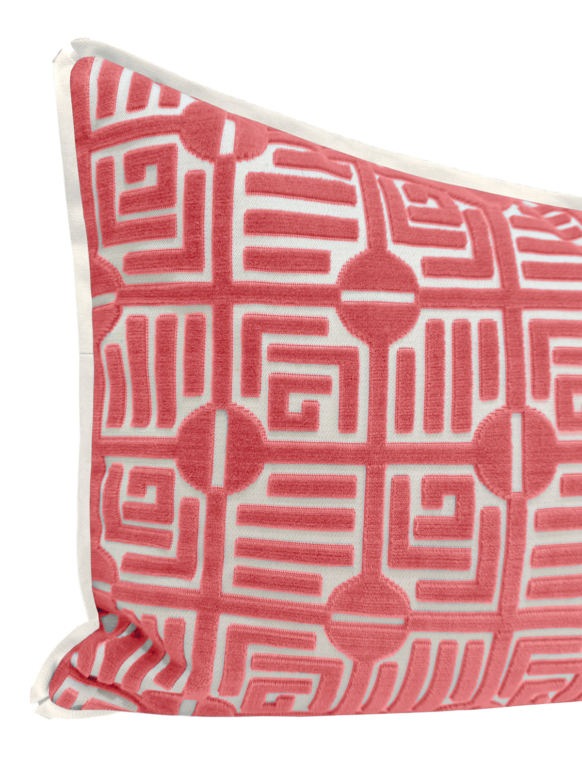 THE XL LUMBAR :: LABYRINTH VELVET // CORAL | THIBAUT