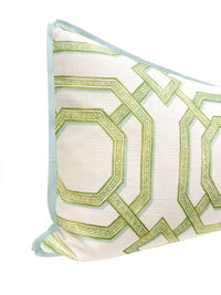 THE XL LUMBAR :: LATTICE PRINT // CELADON | LDC