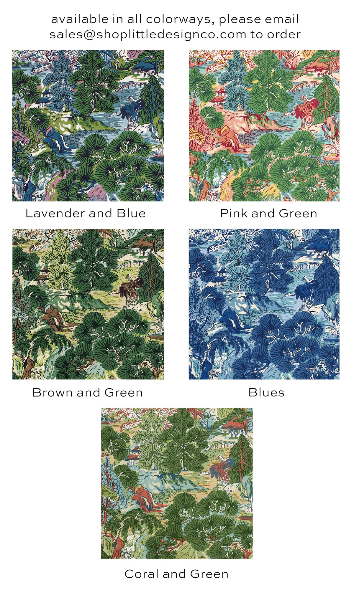 PAGODA TREES // LAVENDER AND BLUE | THIBAUT