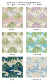 THE BOLSTER :: WILLOW TREE // TURQUOISE | THIBAUT