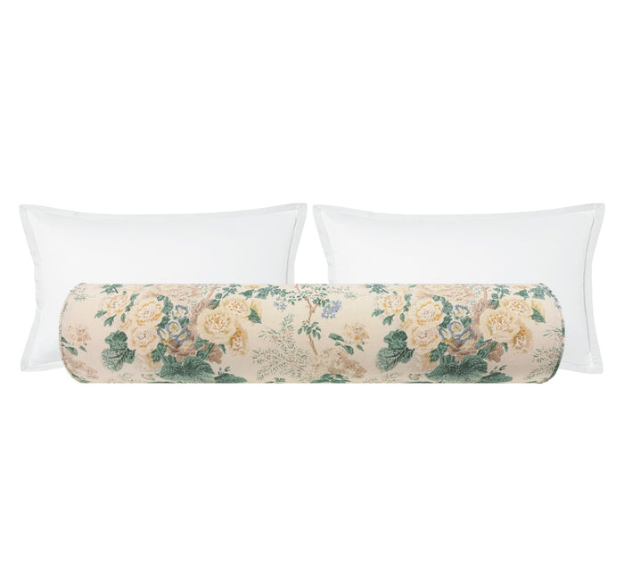 THE BOLSTER :: ALTHEA LINEN PRINT // CITRON | LEE JOFA