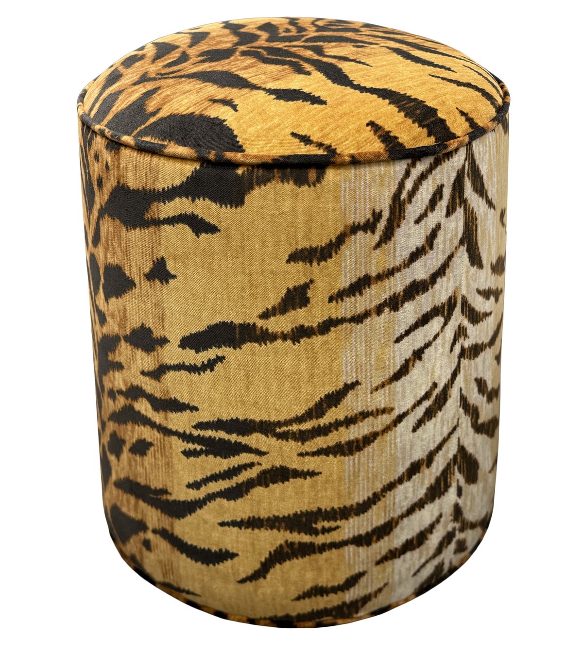 THE TIGHT ROUND OTTOMAN :: BENGAL VELVET // SAND