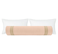 THE BOLSTER :: SIGNATURE LINEN // CAMEO + GREEK KEY TRIM // NATURAL