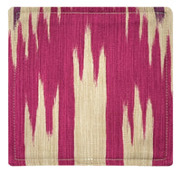 FINAL SALE : COCKTAIL NAPKINS :: BUKHARA IKAT // FUCHSIA