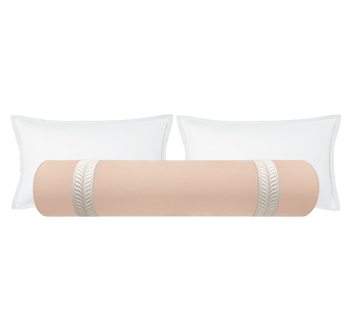 THE BOLSTER :: CLASSIC LINEN // CAMEO + TRELLIS TRIM // NATURAL