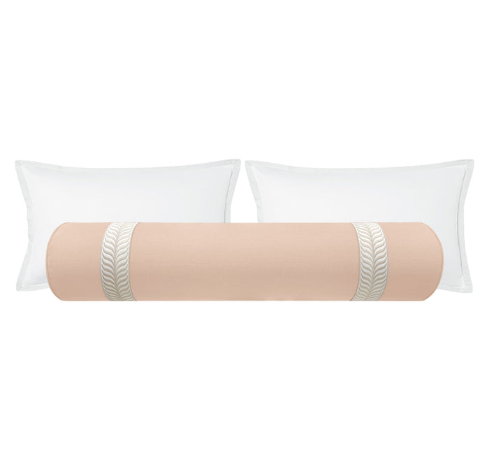THE BOLSTER :: CLASSIC LINEN // CAMEO + TRELLIS TRIM // NATURAL
