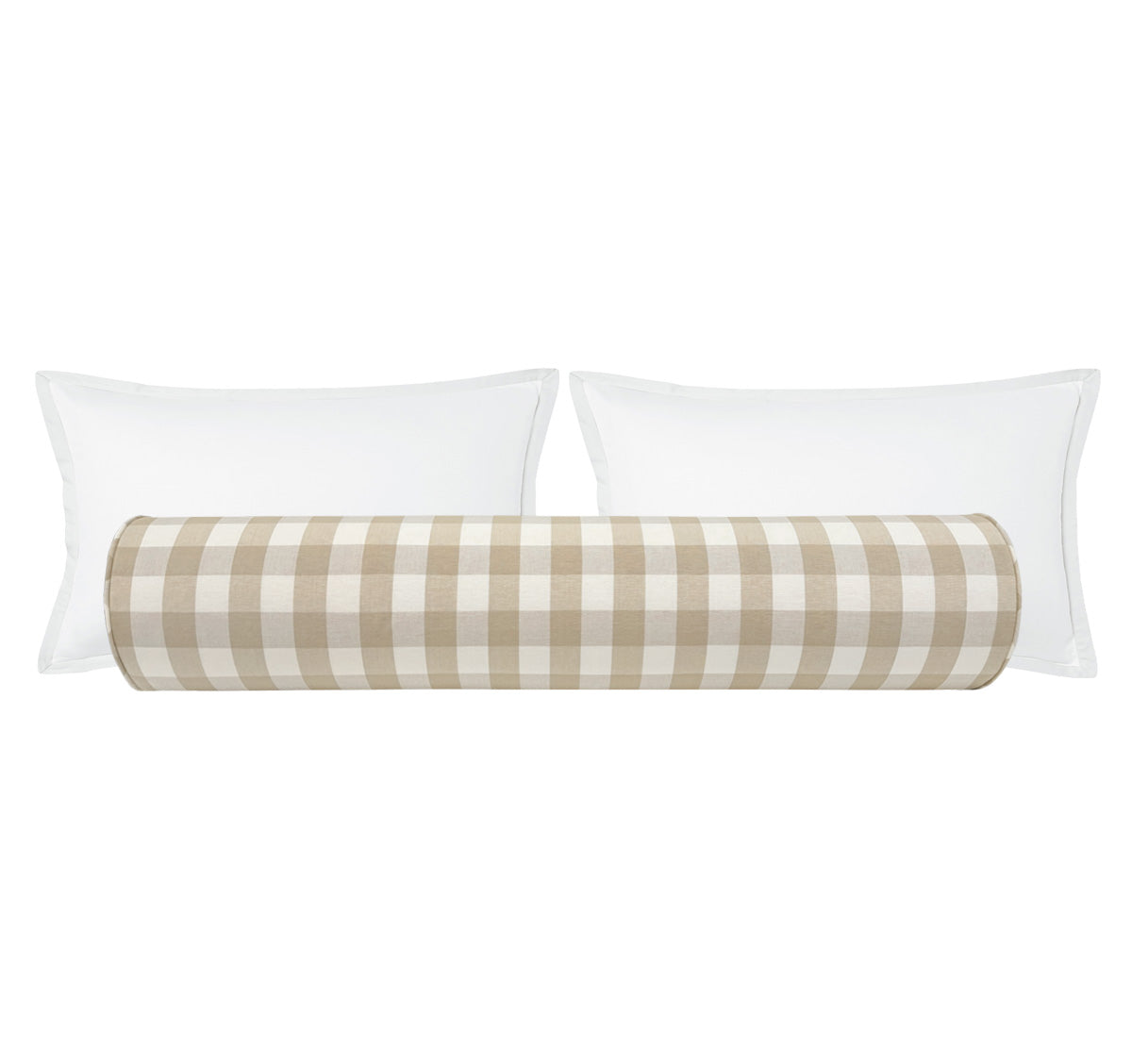 THE BOLSTER :: CHARLESTON CHECK // SAND