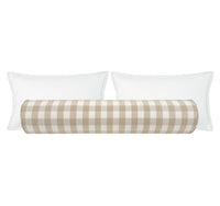 THE BOLSTER :: CHARLESTON CHECK // SAND
