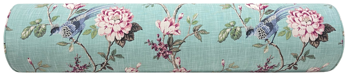 FINAL SALE : THE BOLSTER :: 9" X 36" CHINOIS GARDEN // ADRIATIC
