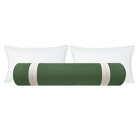 THE BOLSTER :: CLASSIC LINEN // BASIL + TRELLIS TRIM // NATURAL