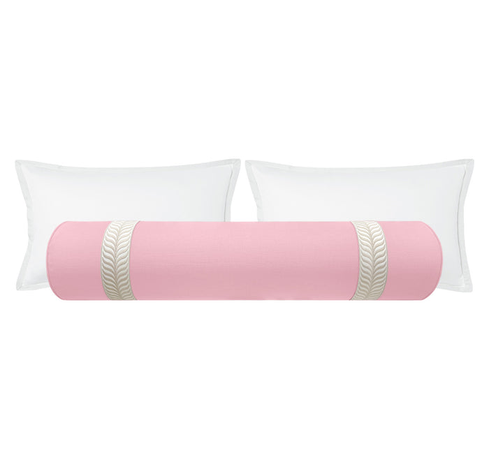 THE BOLSTER :: CLASSIC LINEN // BLOSSOM + TRELLIS TRIM // NATURAL