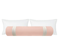 THE BOLSTER :: CLASSIC LINEN // BLUSH + TRELLIS TRIM // NATURAL
