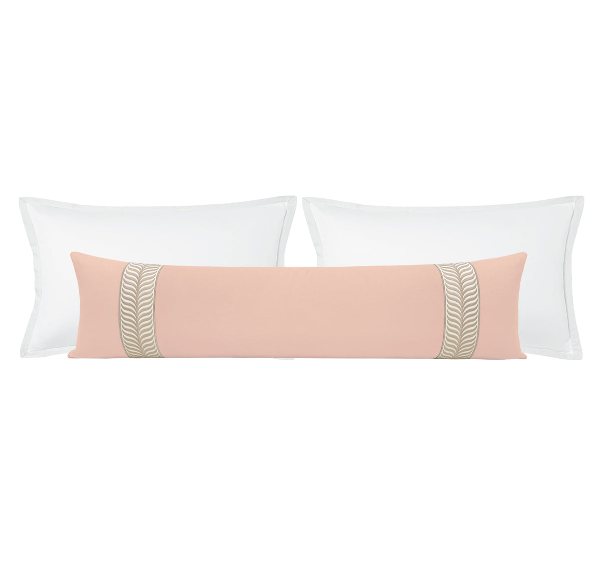 THE XL LUMBAR :: CLASSIC LINEN // BLUSH + TRELLIS TRIM // NATURAL