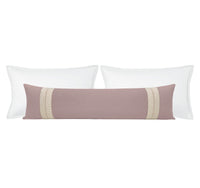 THE XL LUMBAR :: CLASSIC LINEN // SMOKEY LAVENDER + TRELLIS TRIM // NATURAL