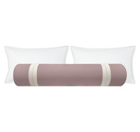THE BOLSTER :: CLASSIC LINEN // SMOKEY LAVENDER + TRELLIS TRIM // NATURAL