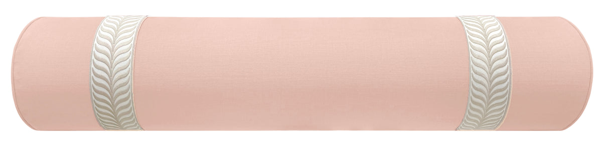 THE BOLSTER :: CLASSIC LINEN // BLUSH + TRELLIS TRIM // NATURAL