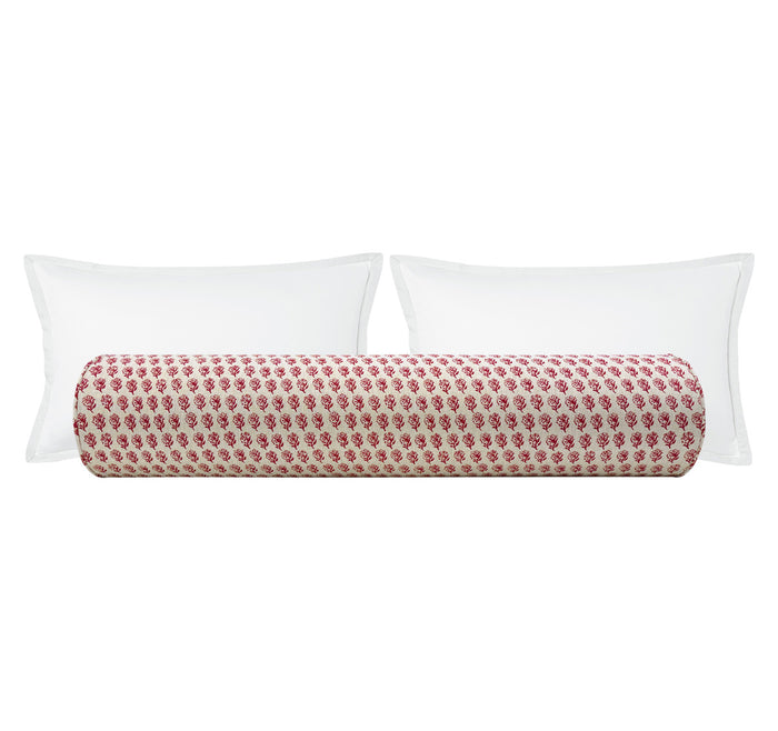 THE BOLSTER :: DANDY BLOCK PRINT // BERRY