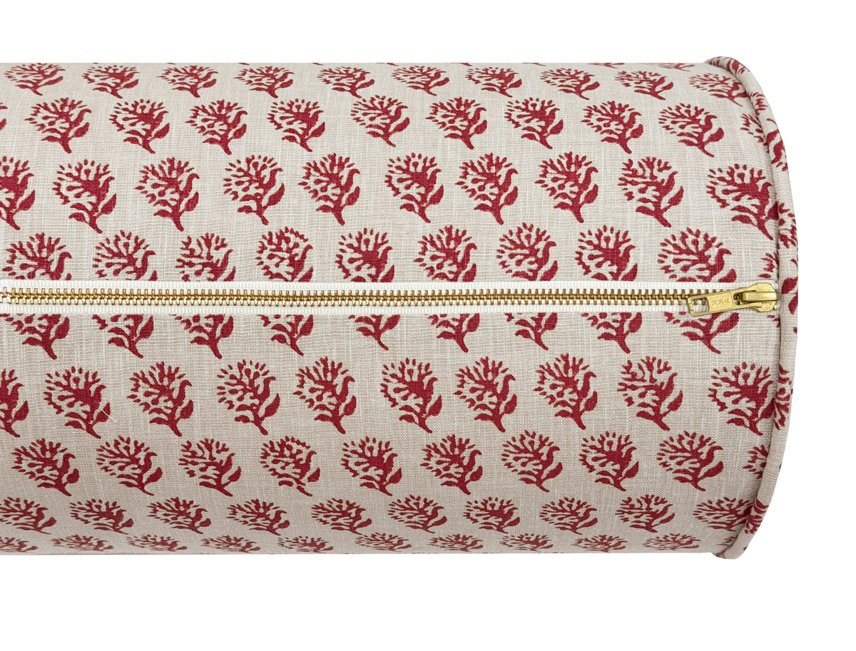 THE BOLSTER :: DANDY BLOCK PRINT // BERRY