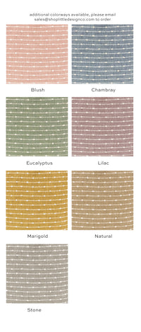 THE TIGHT ROUND OTTOMAN :: HAMPTON TWEED + BULLION FRINGE | LDC